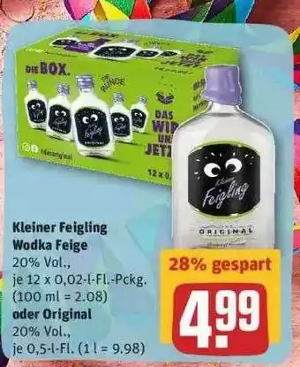 REWE Kleiner Feigling Wodka Feige Oder Original Angebot