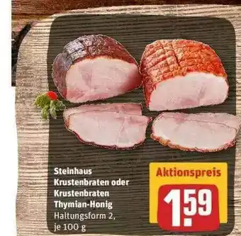 REWE Steinhaus Krustenbraten Oder Krustenbraten Thymian-honig Angebot