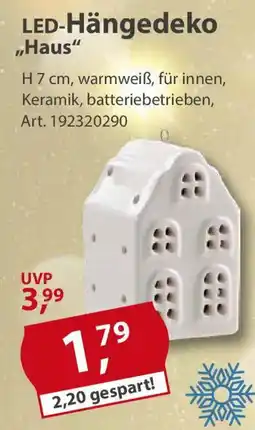Sonderpreis Baumarkt LED-Hängedeko "Haus" Angebot