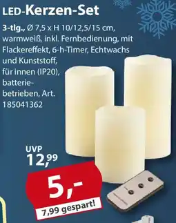 Sonderpreis Baumarkt LED-Kerzen-Set Angebot