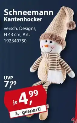 Sonderpreis Baumarkt Schneemann Kantenhocker Angebot