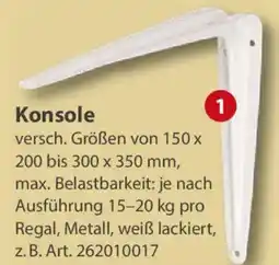 Sonderpreis Baumarkt Konsole Angebot