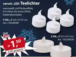 Sonderpreis Baumarkt versch. LED-Teelichter Angebot