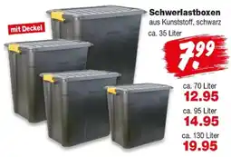 Repo Markt Schwerlastboxen aus Kunststoff, schwarz Angebot