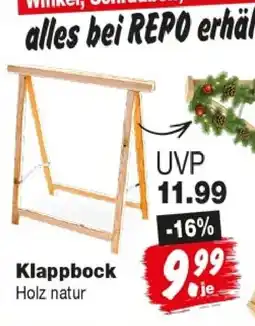 Repo Markt Klappbock Holz natur Angebot
