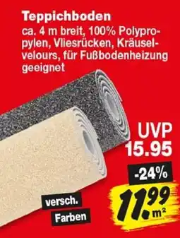 Repo Markt Teppichboden Angebot