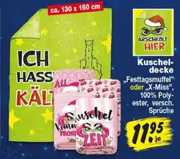 Repo Markt ARSCHKALT HIER Kuscheldecke Angebot