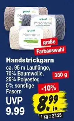 Repo Markt gründl Macramé Handstrickgarn Angebot