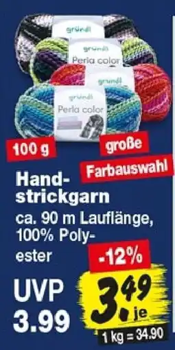 Repo Markt gründi Perla color Hand-strickgarn Angebot