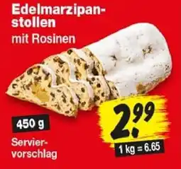 Repo Markt Edelmarzipan-stollen mit Rosinen Angebot