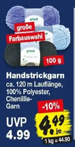 Repo Markt gründl Handstrickgarn Angebot