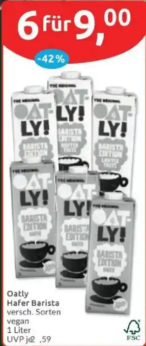 Oatly Hafer Barista