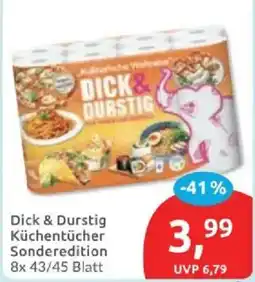 Budni Dick & Durstig Küchentücher Sonderedition Angebot