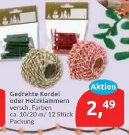Budni Gedrehte Kordel oder Holzklammern Angebot