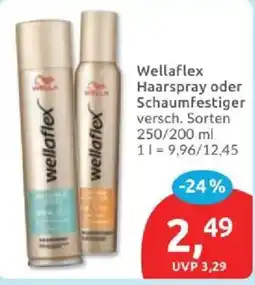 Budni Wella Wellaflex Haarspray oder Schaumfestiger Angebot