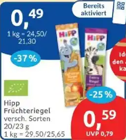 Budni Hipp Früchteriegel Angebot
