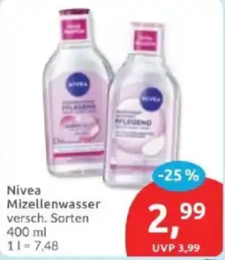 Budni Nivea Mizellenwasser Angebot