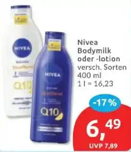 Budni Nivea Bodymilch oder -lotion Angebot