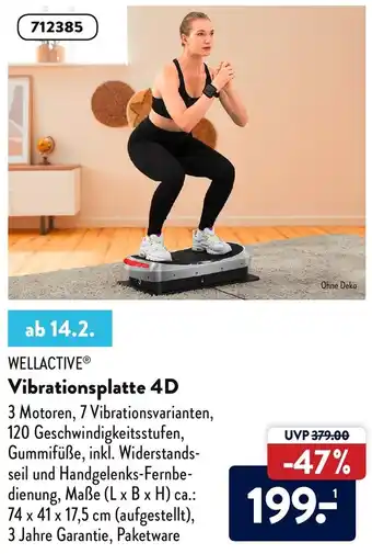 Aldi Nord Wellactive Vibrationsplatte 4D Angebot