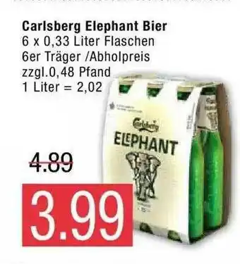 Marktkauf Carlsberg Elephant Bier Angebot