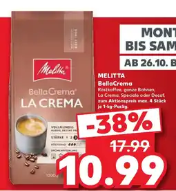 Kaufland Melitta BellaCrema La Crema Angebot