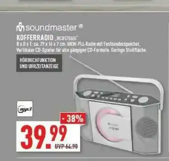 Marktkauf Soundmaster Kofferradio Angebot