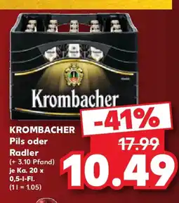 Kaufland Krombacher Pils oder Radler Angebot