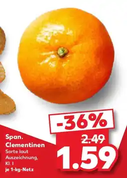 Kaufland Span. Clementinen Angebot