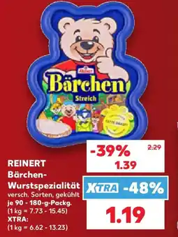 Kaufland REINERT Bärchen-Wurstspezialität Angebot