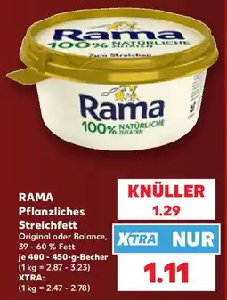 Kaufland Rama Pflanzliches Streichfett Angebot