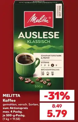 Kaufland Melitta Kaffee Angebot