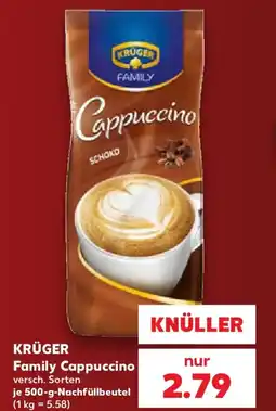 Kaufland KRÜGER Family Cappuccino Angebot