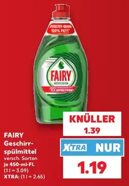 Kaufland FAIRY Geschirrspülmittel Angebot