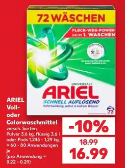Kaufland ARIEL Voll- oder Colorwaschmittel Angebot