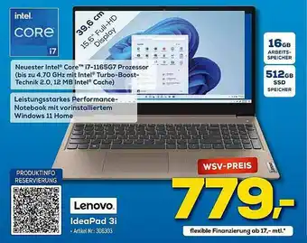 Euronics Berlet Lenovo Ideapad 3i Angebot