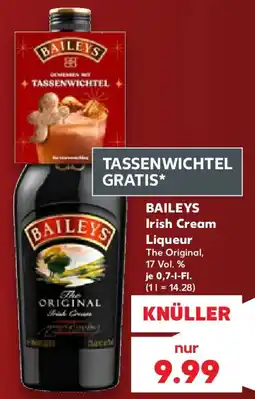 Kaufland BAILEYS Irish Cream Liqueur Angebot