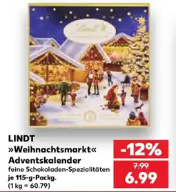 Kaufland LINDT »Weihnachtsmarkt« Adventskalender Angebot