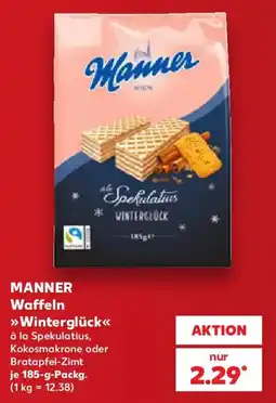 Kaufland MANNER Waffeln »Winterglück« Angebot