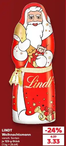 Kaufland LINDT Weihnachtsmann Angebot