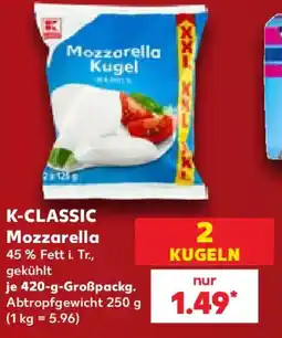 Kaufland K-CLASSIC Mozzarella Angebot