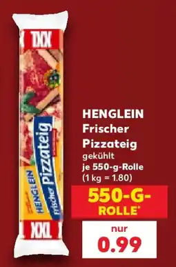 Kaufland HENGLEIN Frischer Pizzateig Angebot