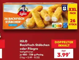 Kaufland IGLO Backfisch-Stäbchen oder Filegro Angebot