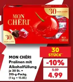 Kaufland MON CHÉRI Pralinen mit Alkoholfüllung Angebot