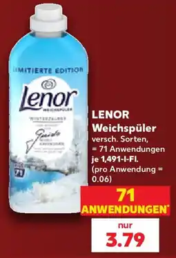Kaufland Lenor Weichspüler Angebot