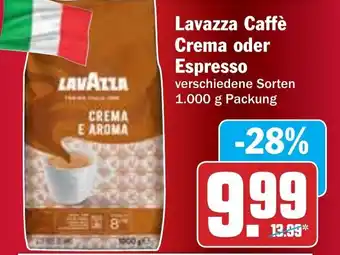 Hit Lavazza Caffè Crema oder Espresso 1000g Angebot