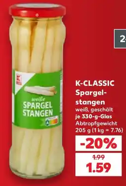 Kaufland K-CLASSIC Spargel-Stangen Angebot