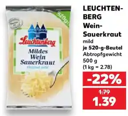 Kaufland LEUCHTENBERG Wein-Sauerkraut Angebot