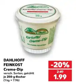 Kaufland DAHLHOFF FEINKOST Creme-Dip Angebot