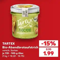 Kaufland Tartex Bio-Abendbrotaufstrich Angebot