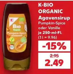 Kaufland K-BIO ORGANIC Agavensirup Angebot